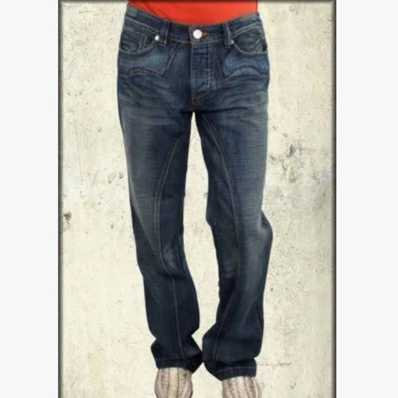 ANTIK denim distressed Jeans Bootcut - Picture 1 of 11